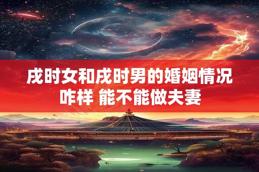 详细阅读:戌时女和戌时男的婚姻情况咋样 能不能做夫妻 戌时女和戌时男的婚姻情况咋样 能不能做夫妻