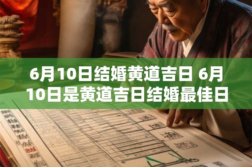 6月10日结婚黄道吉日 6月10日是黄道吉日结婚最佳日吗