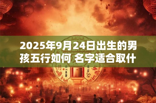 2025年9月24日出生的男孩五行如何 名字适合取什么
