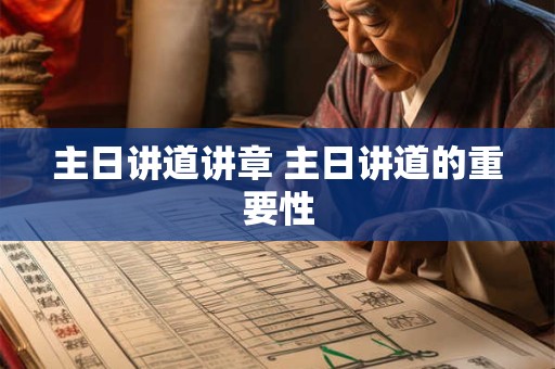 主日讲道讲章 主日讲道的重要性