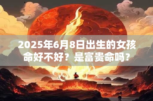 2025年6月8日出生的女孩命好不好？是富贵命吗？