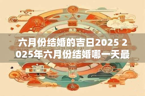 六月份结婚的吉日2025 2025年六月份结婚哪一天最好