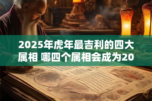 2025年虎年最吉利的四大属相 哪四个属相会成为2025年虎年最吉利的