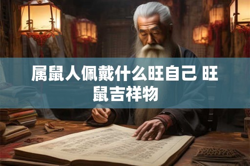 属鼠人佩戴什么旺自己 旺鼠吉祥物