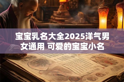 宝宝乳名大全2025洋气男女通用 可爱的宝宝小名