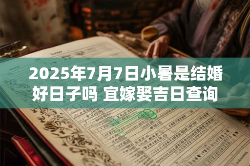 2025年7月7日小暑是结婚好日子吗 宜嫁娶吉日查询