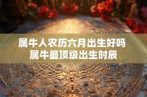 属牛人农历六月出生好吗 属牛最顶级出生时辰