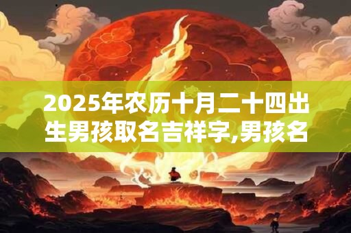 2025年农历十月二十四出生男孩取名吉祥字,男孩名字推荐