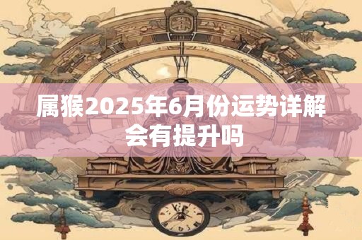 属猴2025年6月份运势详解 会有提升吗