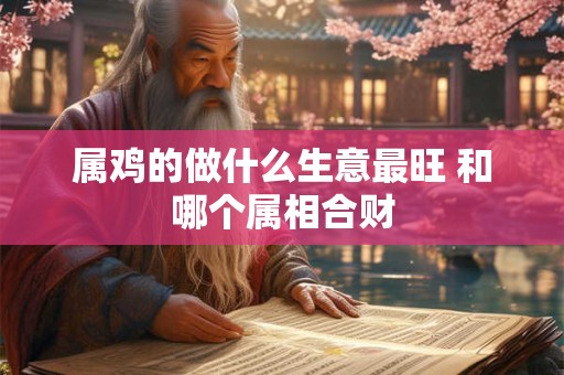 属鸡的做什么生意最旺 和哪个属相合财 属鸡的做什么生意最旺 和哪个属相合财