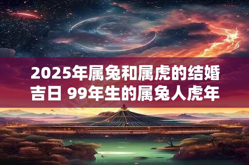 2025年属兔和属虎的结婚吉日 99年生的属兔人虎年可以结婚不