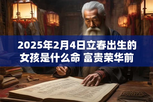 2025年2月4日立春出生的女孩是什么命 富贵荣华前途似锦