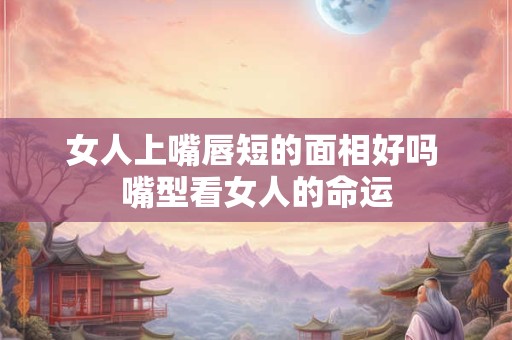 女人上嘴唇短的面相好吗 嘴型看女人的命运