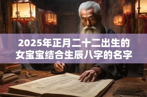 2025年正月二十二出生的女宝宝结合生辰八字的名字大全