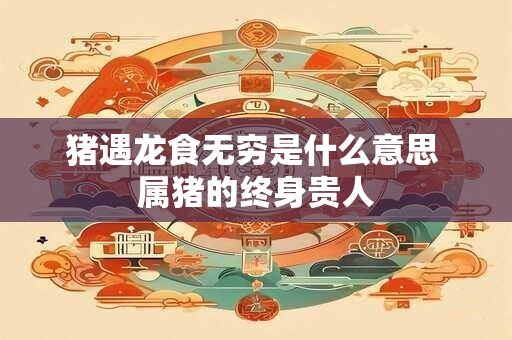 猪遇龙食无穷是什么意思 属猪的终身贵人