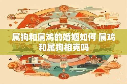 属狗和属鸡的婚姻如何 属鸡和属狗相克吗