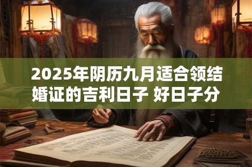 2025年阴历九月适合领结婚证的吉利日子 好日子分析