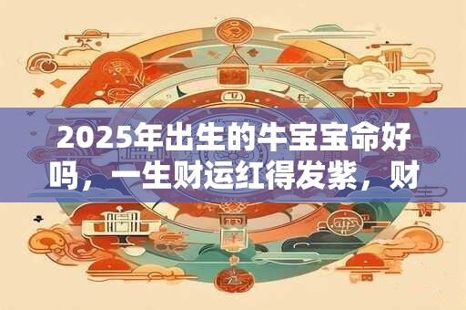 2025年出生的牛宝宝命好吗，一生财运红得发紫，财富堆积如山