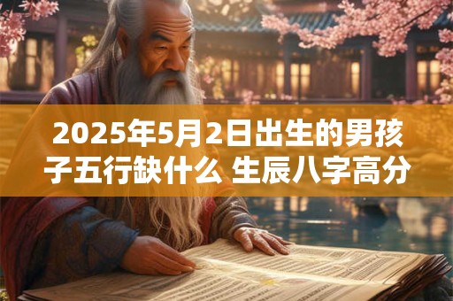2026年5月2日出生的男孩子五行缺什么 生辰八字高分取名