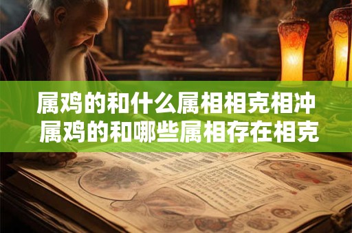 属鸡的和什么属相相克相冲 属鸡的和哪些属相存在相克或相冲