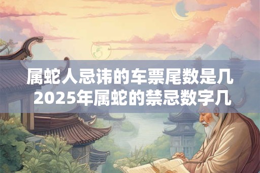 属蛇人忌讳的车票尾数是几 2026年属蛇的禁忌数字几 属蛇人忌讳的车票尾数是几 2026年属蛇的禁忌数字几