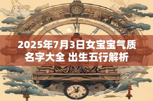 2025年7月3日女宝宝气质名字大全 出生五行解析