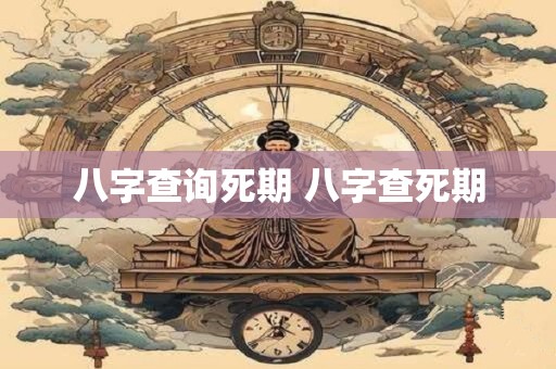 八字查询死期 八字查死期