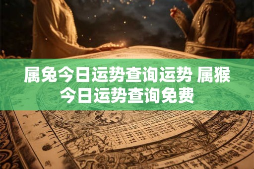 属兔今日运势查询运势 属猴今日运势查询免费