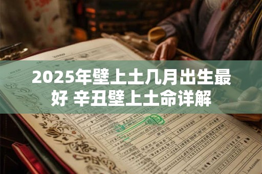 2025年壁上土几月出生最好 辛丑壁上土命详解