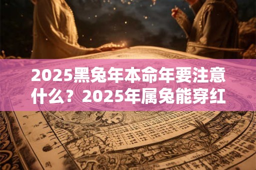 2025黑兔年本命年要注意什么？2025年属兔能穿红色吗？