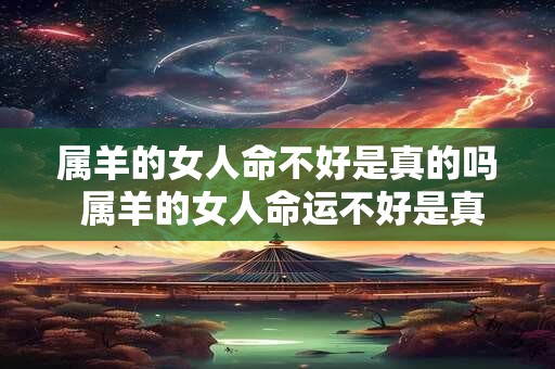 属羊的女人命不好是真的吗 属羊的女人命运不好是真的吗