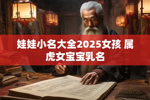 娃娃小名大全2025女孩 属虎女宝宝乳名