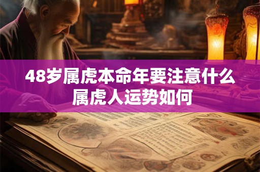 48岁属虎本命年要注意什么 属虎人运势如何