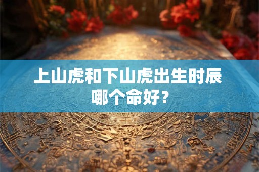 上山虎和下山虎出生时辰 哪个命好？