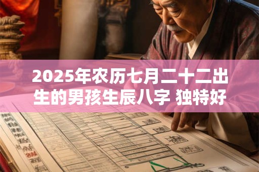 2025年农历七月二十二出生的男孩生辰八字 独特好听的男生名字