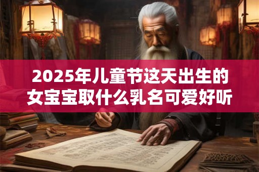 2025年儿童节这天出生的女宝宝取什么乳名可爱好听