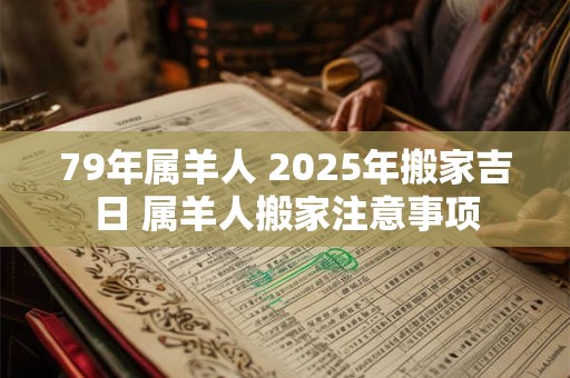 79年属羊人 2025年搬家吉日 属羊人搬家注意事项