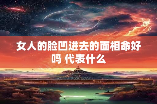 女人的脸凹进去的面相命好吗 代表什么