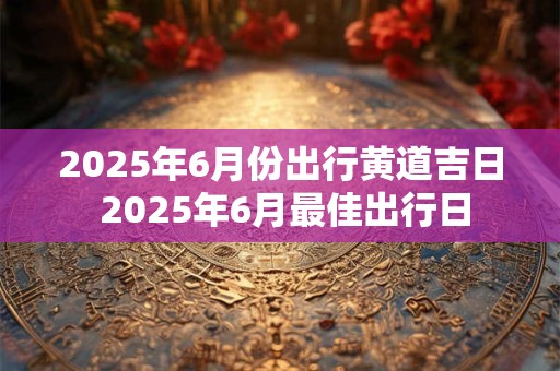 2025年6月份出行黄道吉日 2025年6月最佳出行日