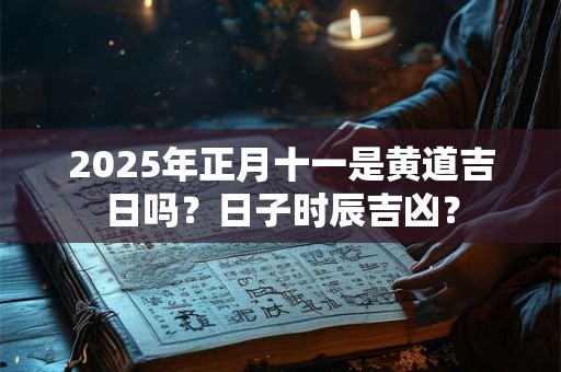 2025年正月十一是黄道吉日吗？日子时辰吉凶？