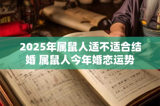 2025年属鼠人适不适合结婚 属鼠人今年婚恋运势 2025年属鼠人适不适合结婚 属鼠人今年婚恋运势