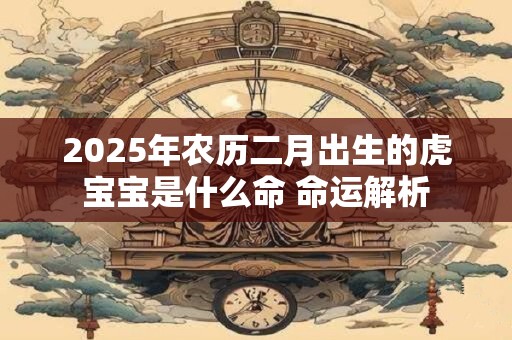 2025年农历二月出生的虎宝宝是什么命 命运解析