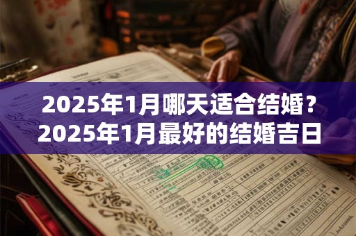 2025年1月哪天适合结婚？2025年1月最好的结婚吉日