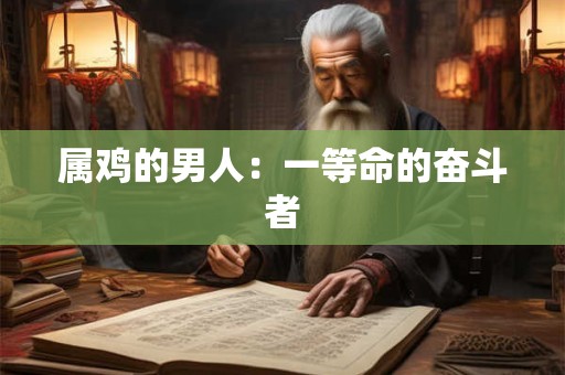 属鸡的男人：一等命的奋斗者