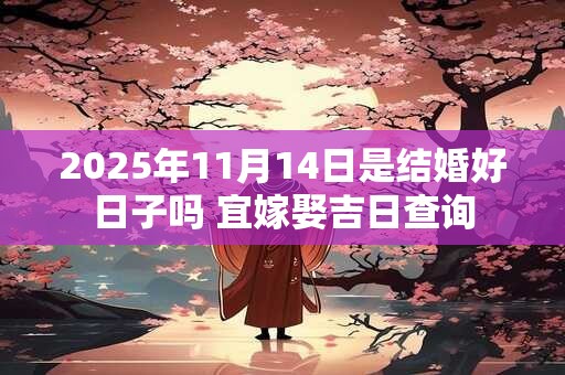 2025年11月14日是结婚好日子吗 宜嫁娶吉日查询
