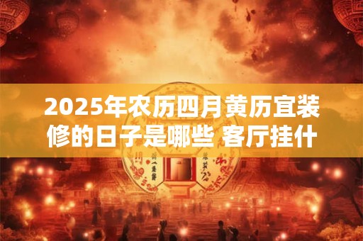 2025年农历四月黄历宜装修的日子是哪些 客厅挂什么画才好