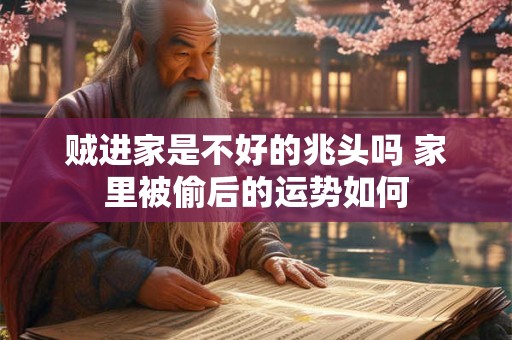 贼进家是不好的兆头吗 家里被偷后的运势如何