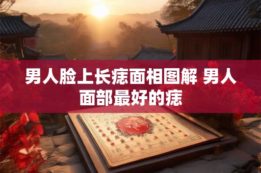 男人脸上长痣面相图解 男人面部最好的痣