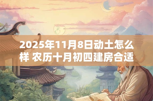 2025年11月8日动土怎么样 农历十月初四建房合适吗