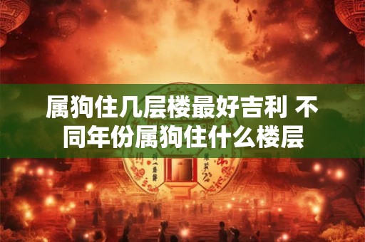 属狗住几层楼最好吉利 不同年份属狗住什么楼层